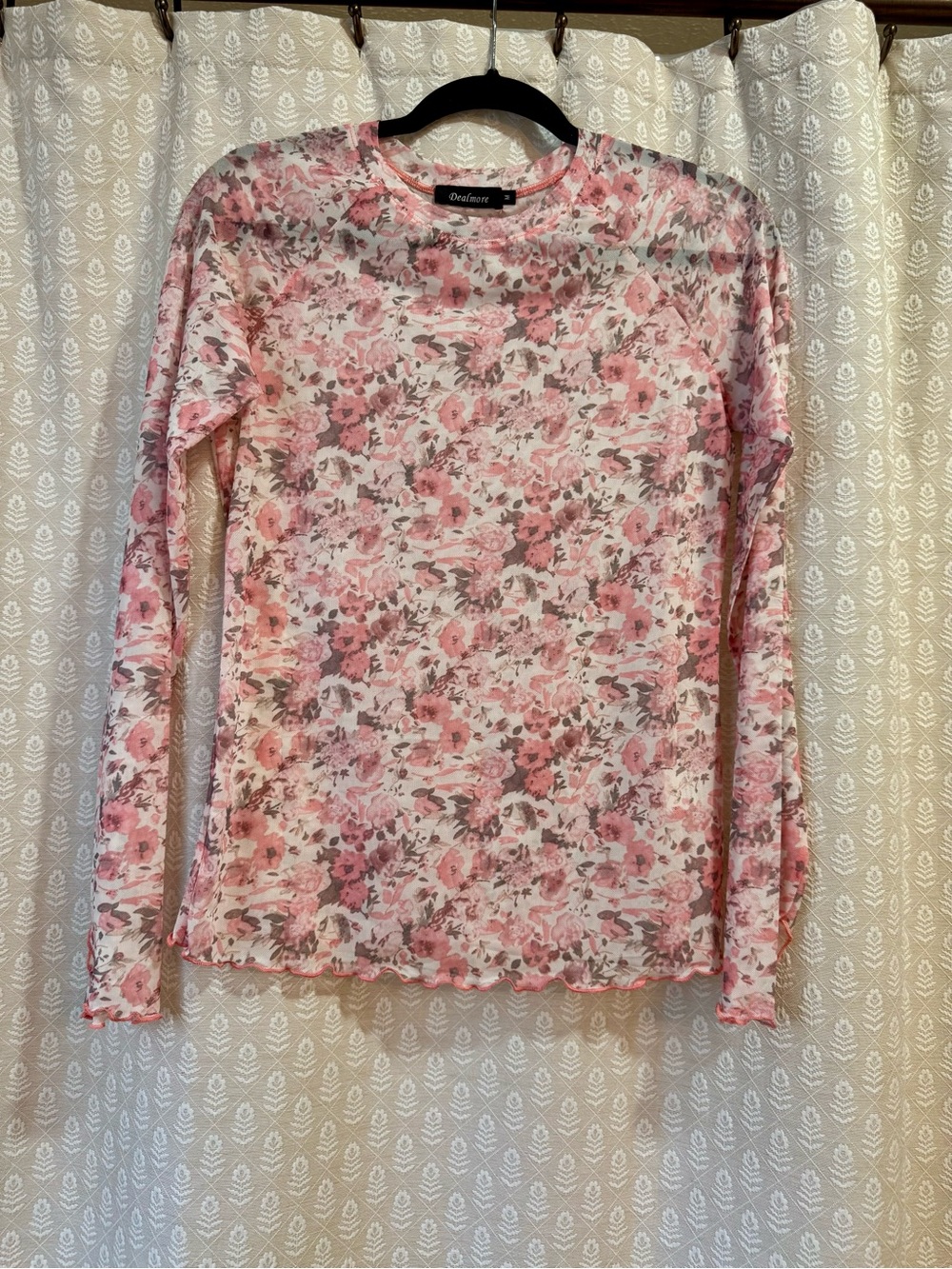 Amazon Pink Floral Long Sleeve Tee